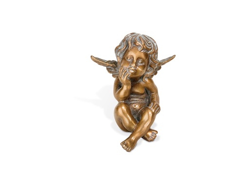 [ST-SK-85386] Bronzový anjel na náhrobok, 8×7×7 cm alebo 12×10×10 cm