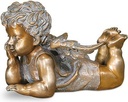 Bronze Engel für Kindergrabmal, 8×8×12 cm oder 12×13×18 cm