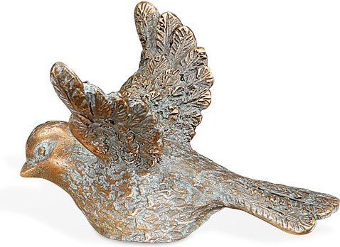 [ST-SK-85394] Bronzový vtáčik na náhrobok, 6×8×9 cm