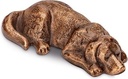 Bronze ležící pes na náhrobek, 4,5×10 cm