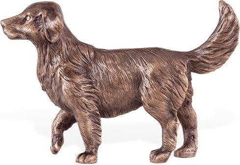 [ST-SK-85405] Bronze Golden Retriever für Grabmal, 7×11 cm