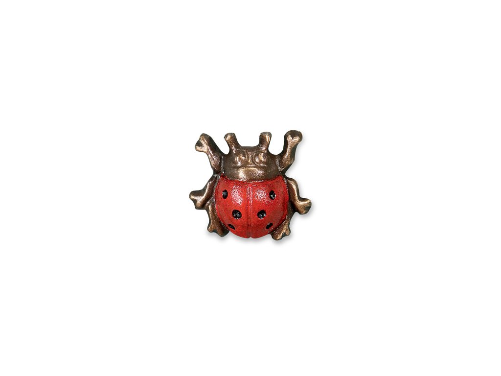 [ST-SK-85416] Bronzová lienka na detský náhrobok, 3×3 cm