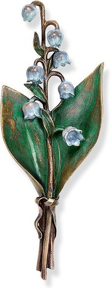 Bronze-Maiglöckchen für Grabmal, 21×8 cm