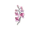 Bronzová orchidea na náhrobok, 15×7 cm