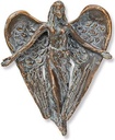 Bronze Engel für Grabmal, 12×9,5 cm