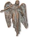 Bronzový anděl na náhrobek, 18,5×14,5 cm