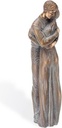 Bronze-Statue Umarmung für Grabmal, 12×3,5×3,5 cm oder 18×5×5 cm