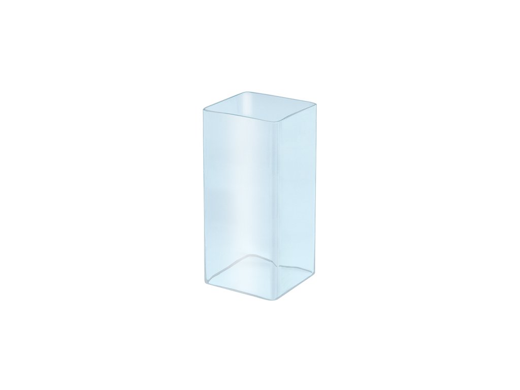 [ST-SK-92040] Náhrobný lampáš sklenený, biely, 20×9×9 cm