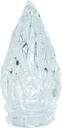 Skleněný plamen na lucernu, bílý, výška 9 cm nebo 12 cm