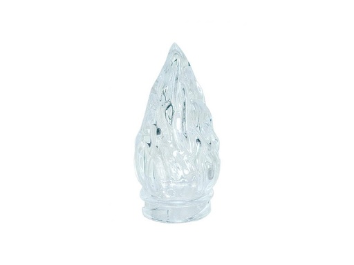 [ST-SK-92076] Sklenený plameň na lampáš, biely, výška 9 cm alebo 12 cm