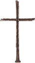 Grabkreuz mit Kristall, Bronze, 81×45 cm oder 113×55 cm