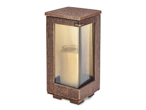 [ST-SK-LAT12] Bronzový lampáš na náhrobok, 21×11×11 cm alebo 26×12×12 cm