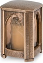 Náhrobný lampáš z bronzu, 17–25 cm