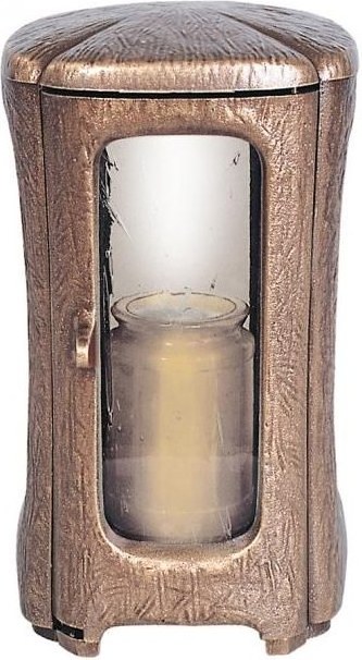 Bronzový lampáš na náhrobok, 23×13×13 cm alebo 27×15×15 cm