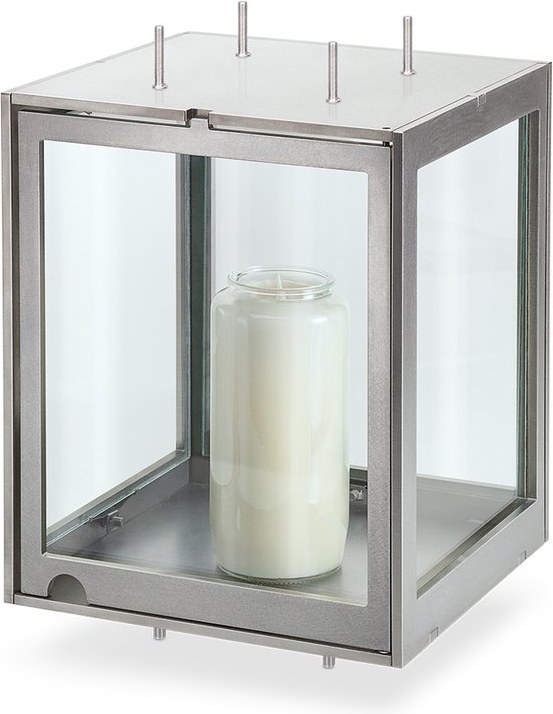 Grablamp aus Edelstahl, 20×14×14 cm