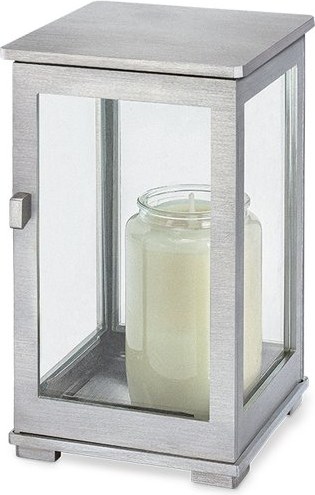 Náhrobný lampáš z nehrdzavejúcej ocele, 18×11 cm alebo 23×12 cm