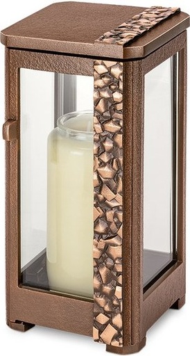 [ST-SK-LAT58] Náhrobný lampáš z bronzu, 20×11×12 cm