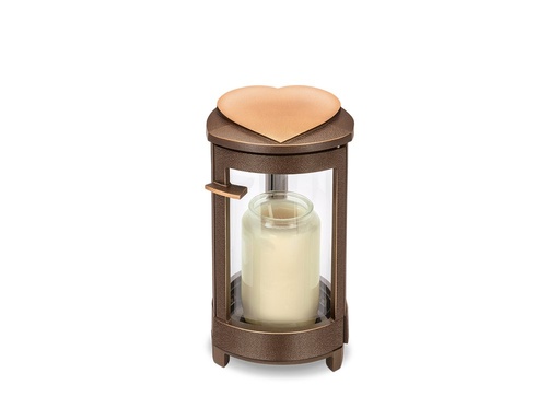 [ST-SK-LAT67] Náhrobný lampáš z bronzu, 19,5×10×11 cm alebo 23,5×11,5×11,5 cm