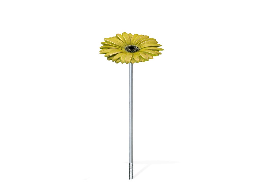 Bronzová gerbera na náhrobok, Ø 6–8 cm