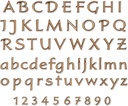 Eleganter Bronze-Buchstabe für Grabmal