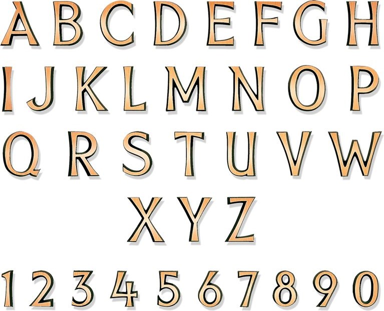 Bronze-Buchstabe Schwere Block für Grabmal