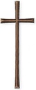 Náhrobní kříž Rustikal z bronzu, 12–60 cm