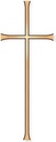Náhrobní kříž Formal z bronzu, 12–50 cm