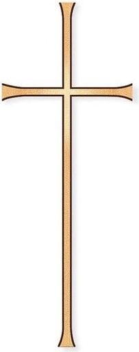 [ST-SK-SCHRKR009] Náhrobní kříž Formal z bronzu, 12–50 cm