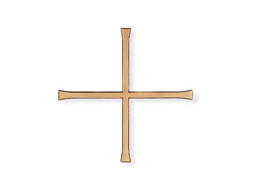 [ST-SK-SCHRKR025] Náhrobný kríž Elegant, rovnoramenný, 12–20 cm