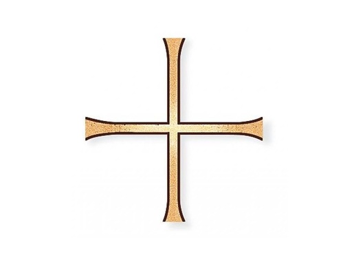 [ST-SK-SCHRKR031] Náhrobný kríž Formal, bronz, 15×15 cm