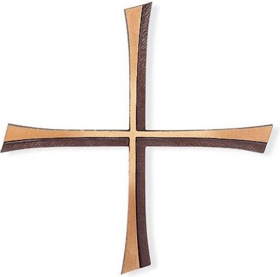 Náhrobný kríž Kontura, bronz, 15×15 cm
