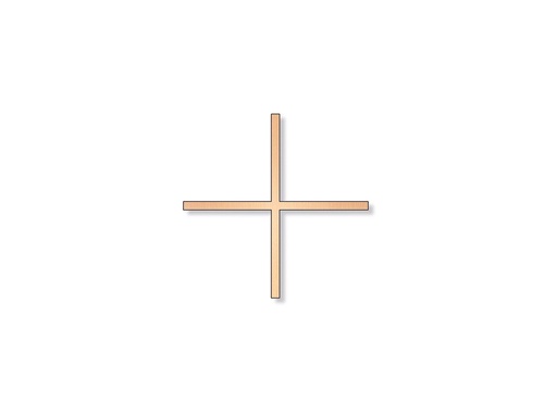 [ST-SK-SCHRKR034] Náhrobný kríž Alblock, 25×25 cm, bronz
