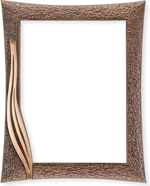 Bronzový fotorámeček na náhrobek, 12×9 cm až 18×13 cm