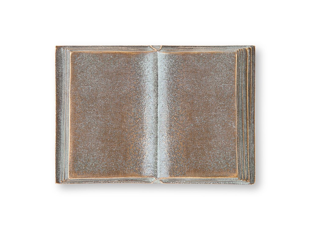 [ST-SK-SYM41] Bronzová kniha na náhrobok, 4×6 cm alebo 7×10 cm