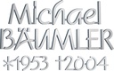 Bronze-Inschrift Bäumler für Grabmal