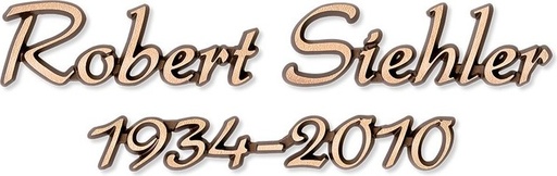 [ST-SK-SZ028] Náhrobný nápis Siehler, bronz a hliník