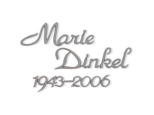[ST-SK-SZ047] Bronzový nápis Dinkel na náhrobok
