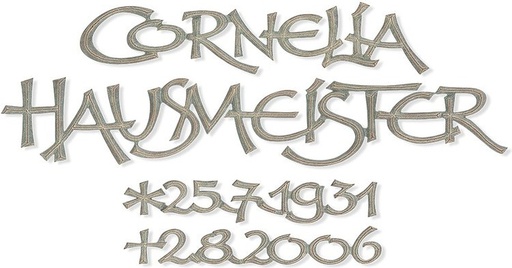 [ST-SK-SZ050] Náhrobný nápis Cornelia z bronzu, 6–9 mm