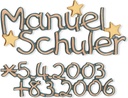 Bronze-Inschrift Schuler für Grabmal, 6–15 mm