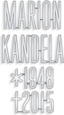 Inschriftplatte Kandela aus Bronze und rostfreiem Edelstahl