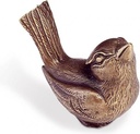 Bronzový ptáček na náhrobek, 4×4×3 cm