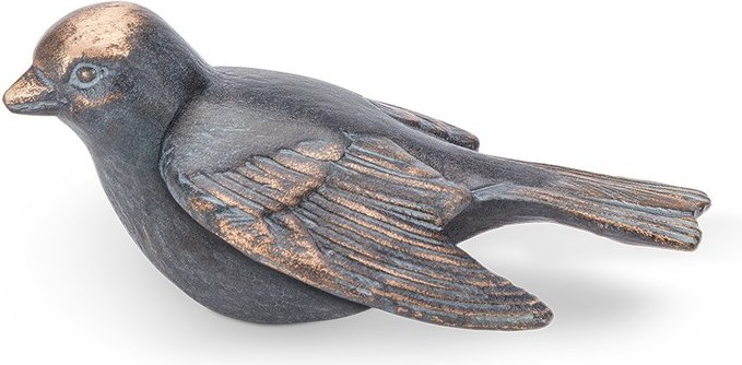 Bronzový vtáčik na náhrobok, 3×2×7 cm alebo 3×4×7 cm