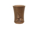 Nástenná váza na náhrobok, bronz, výška 11–20 cm