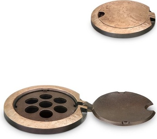 [ST-SK-VASR01] Bronzový kvetináčový krúžok na náhrobok, Ø 12 cm