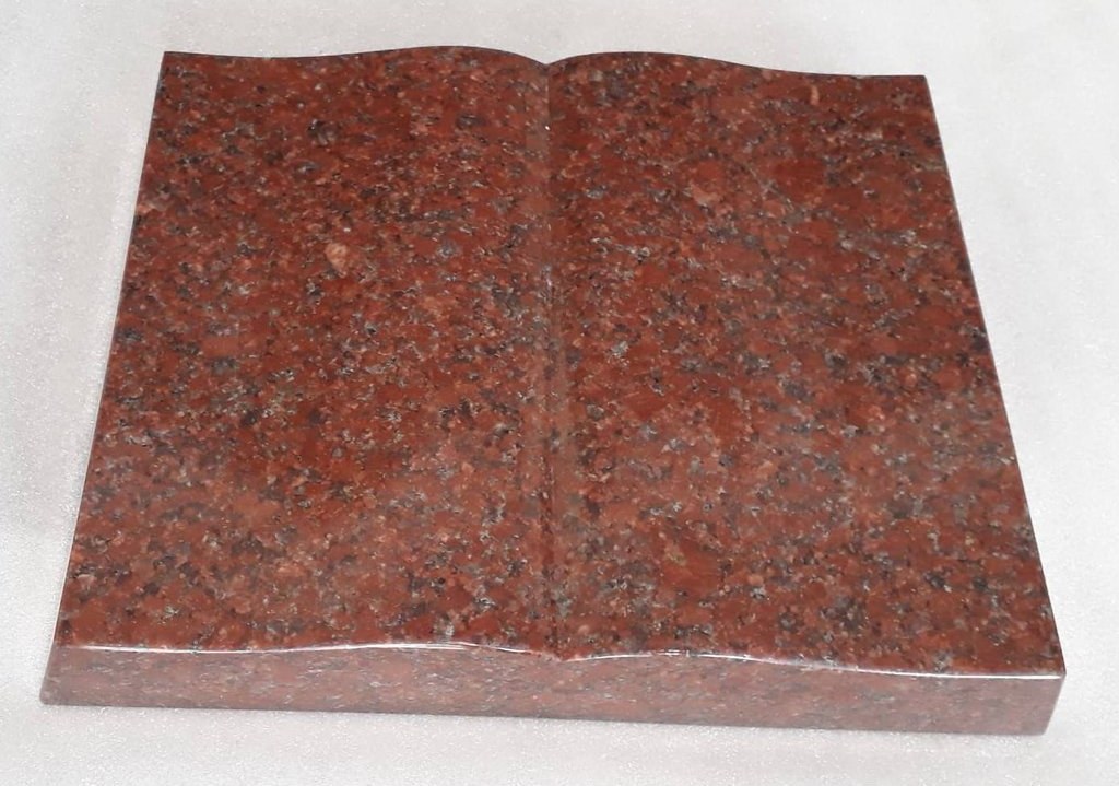 Žulový pomník Kniha 40×30 cm Imperial Red