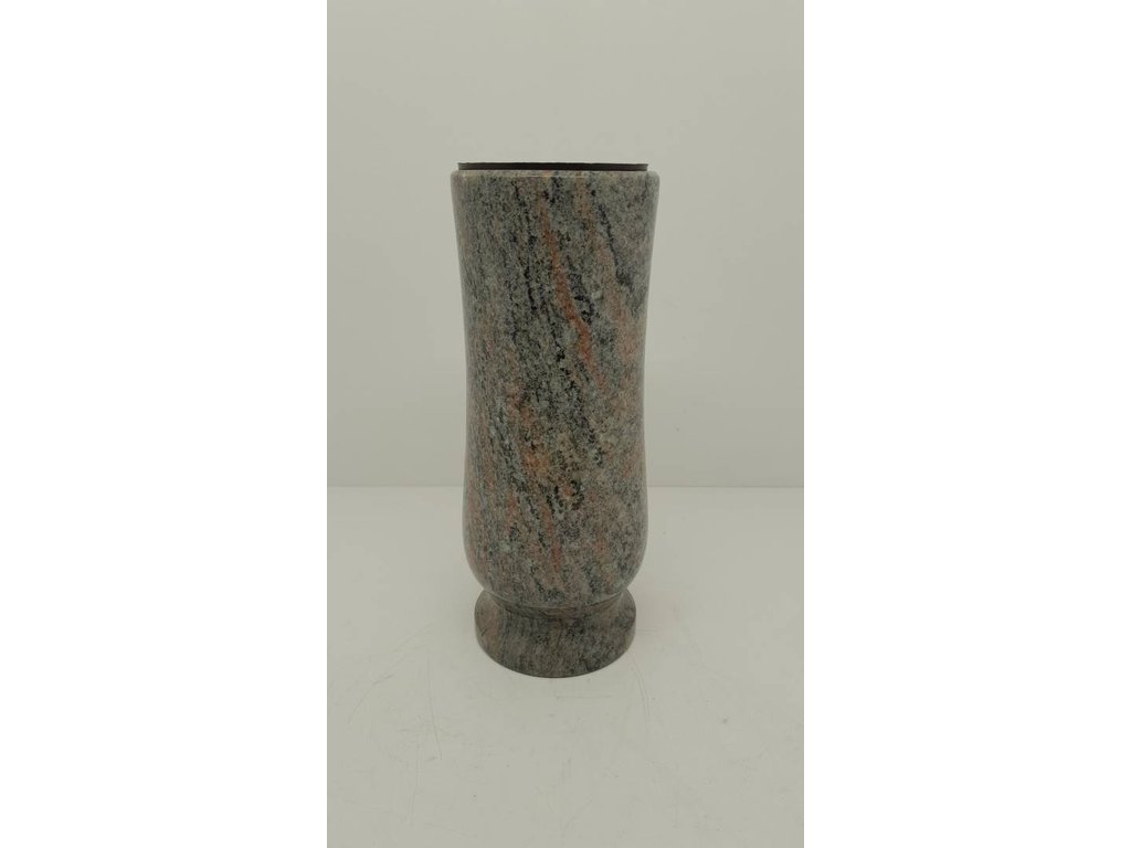 [MG-AV388-10] Žulová hřbitovná váza AV388 Multicolor Silver