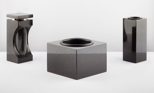 [MG-V123-M33-L55] Friedhofs- Komplettset Nr. 13 – Vase, Laterne und Schale