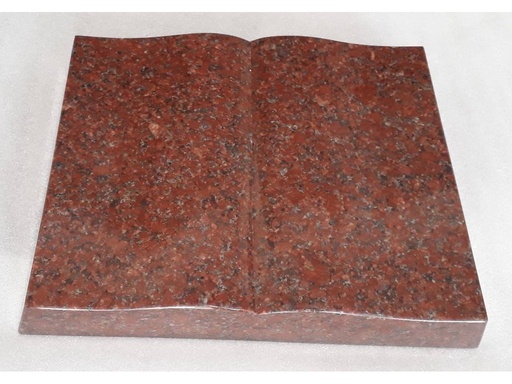 [MG-KNIHA-40X30-CM-IMPERIAL-RED] Žulový pomník Kniha 40×30 cm Imperial Red