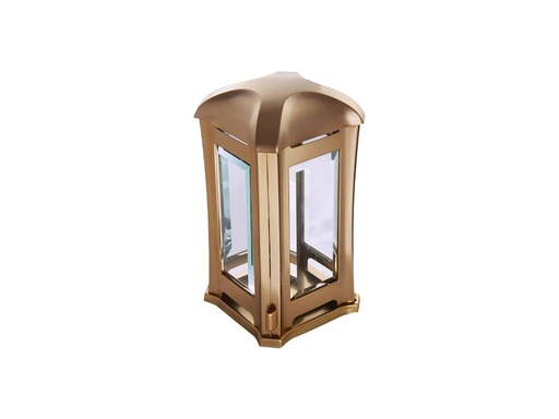 [A259/BRO] Laterne Facettenglas (Bronz)