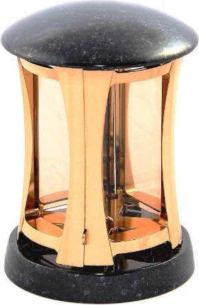 [A355/BRO] Lampáš - kov-kameň (Bronz)